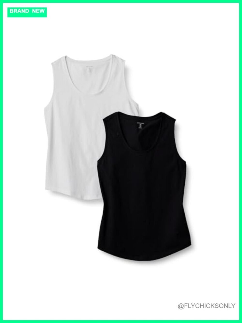 Women's Regular-Fit 100% Cotton Sleeveless Tank Top